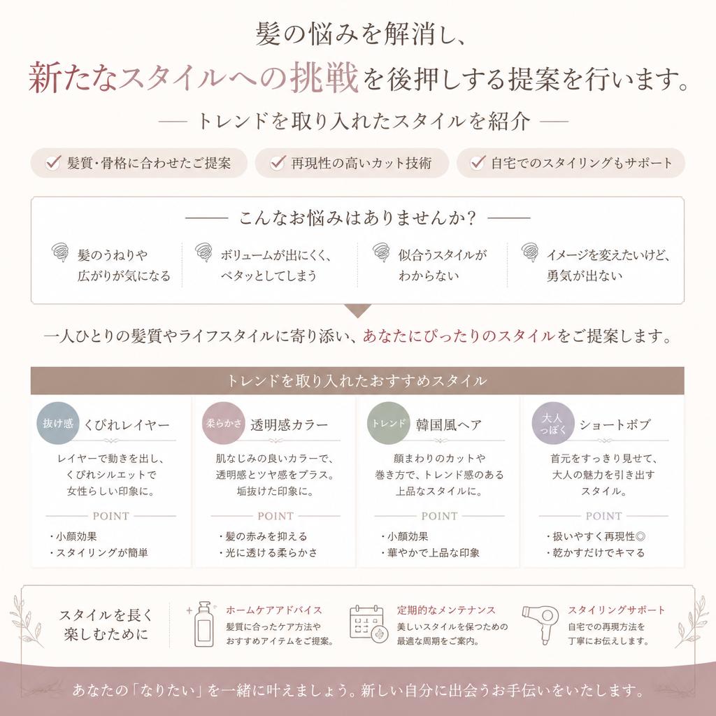 スタイルチェンジの提案