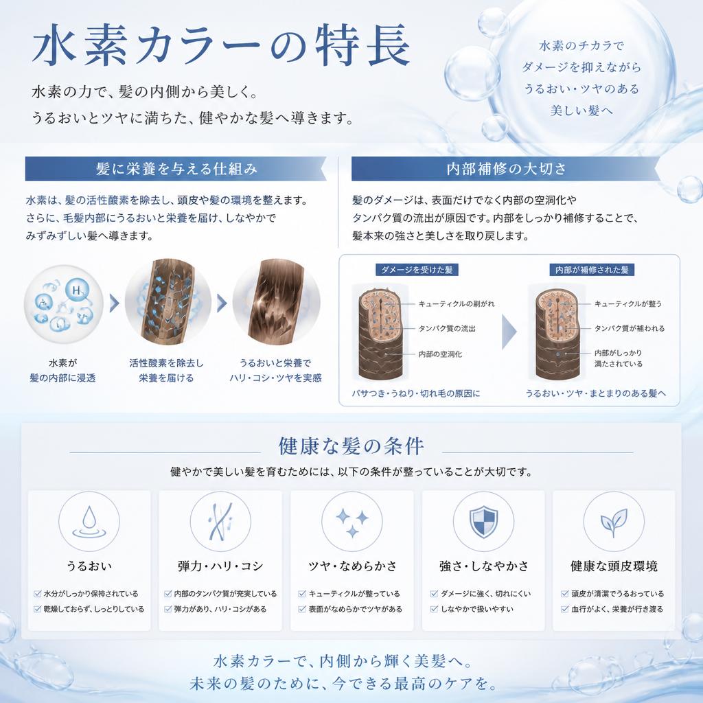 髪の栄養補給