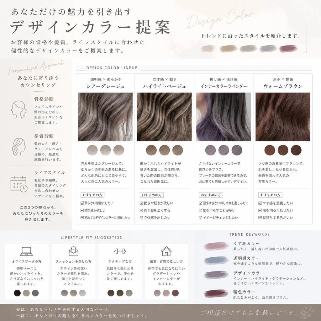 ヘアスタイルの提案