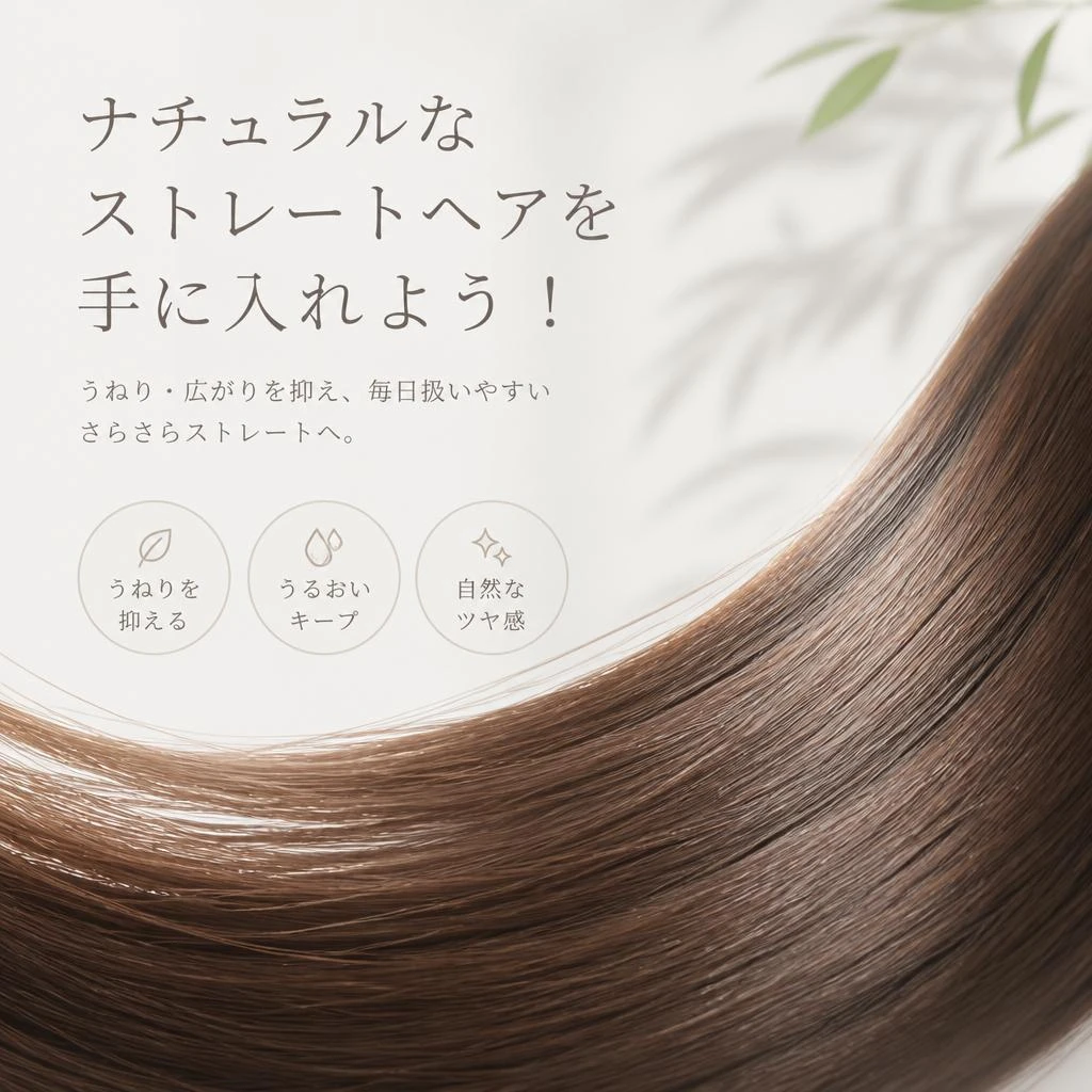 ナチュラルなストレートヘアを手に入れよう！