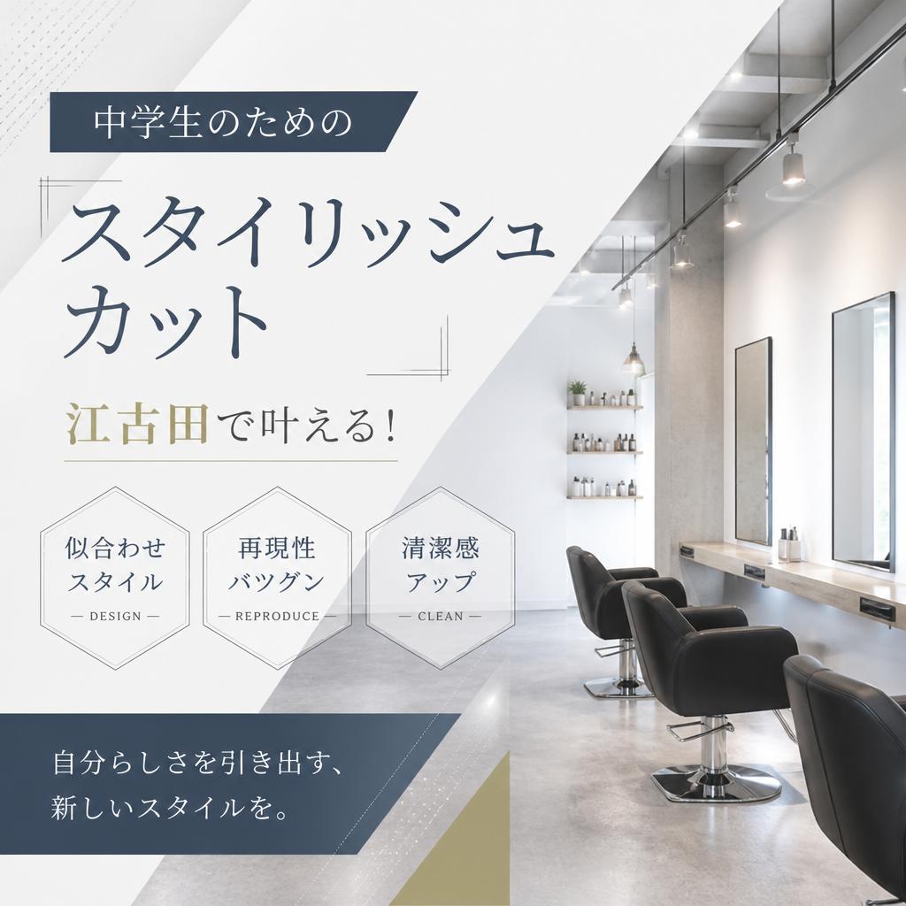 中学生のためのスタイリッシュカット、江古田で叶える！