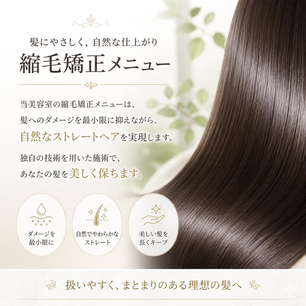 縮毛矯正の効果を最大限に
