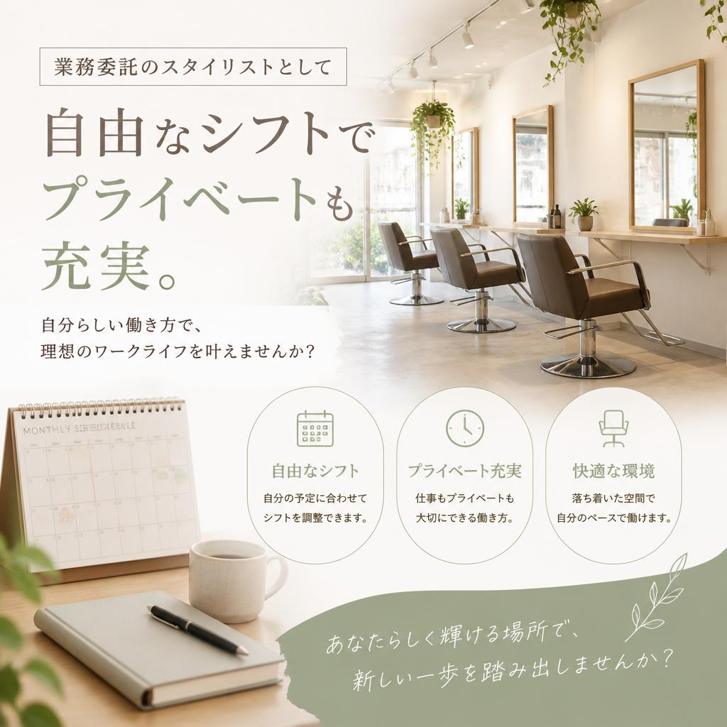 自由なシフトでプライベートも充実