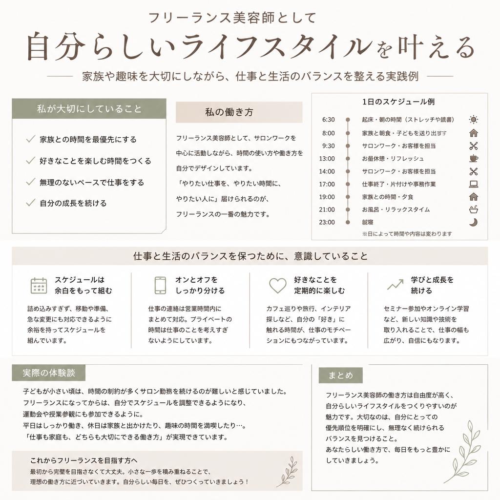 自由なライフスタイルを楽しむ