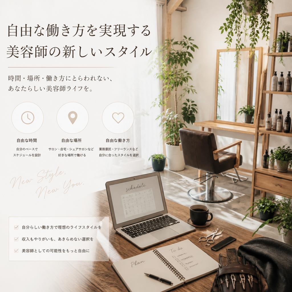自由な働き方を実現する美容師の新しいスタイル