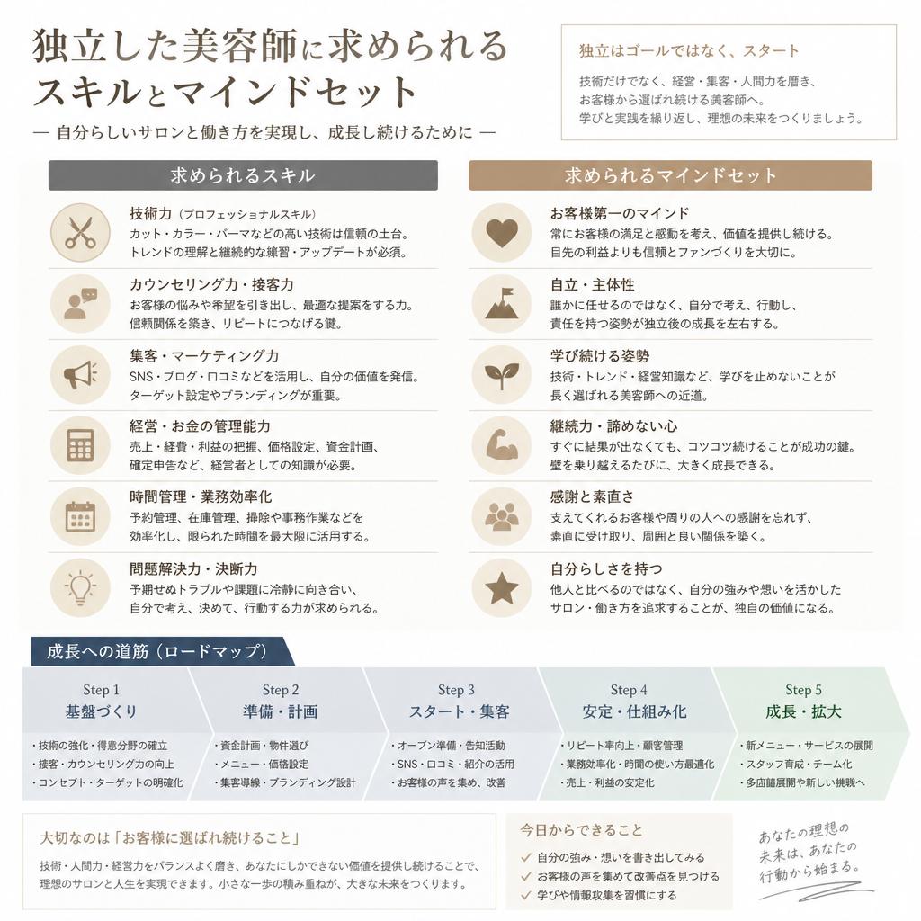 業務委託美容師に必要なスキル