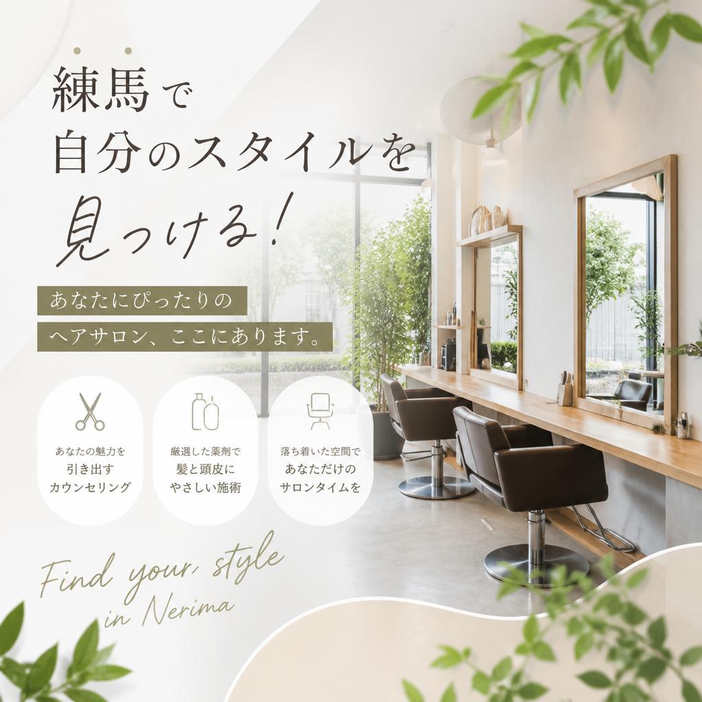 練馬で自分のスタイルを見つける！あなたにぴったりのヘアサロン、ここにあります。
