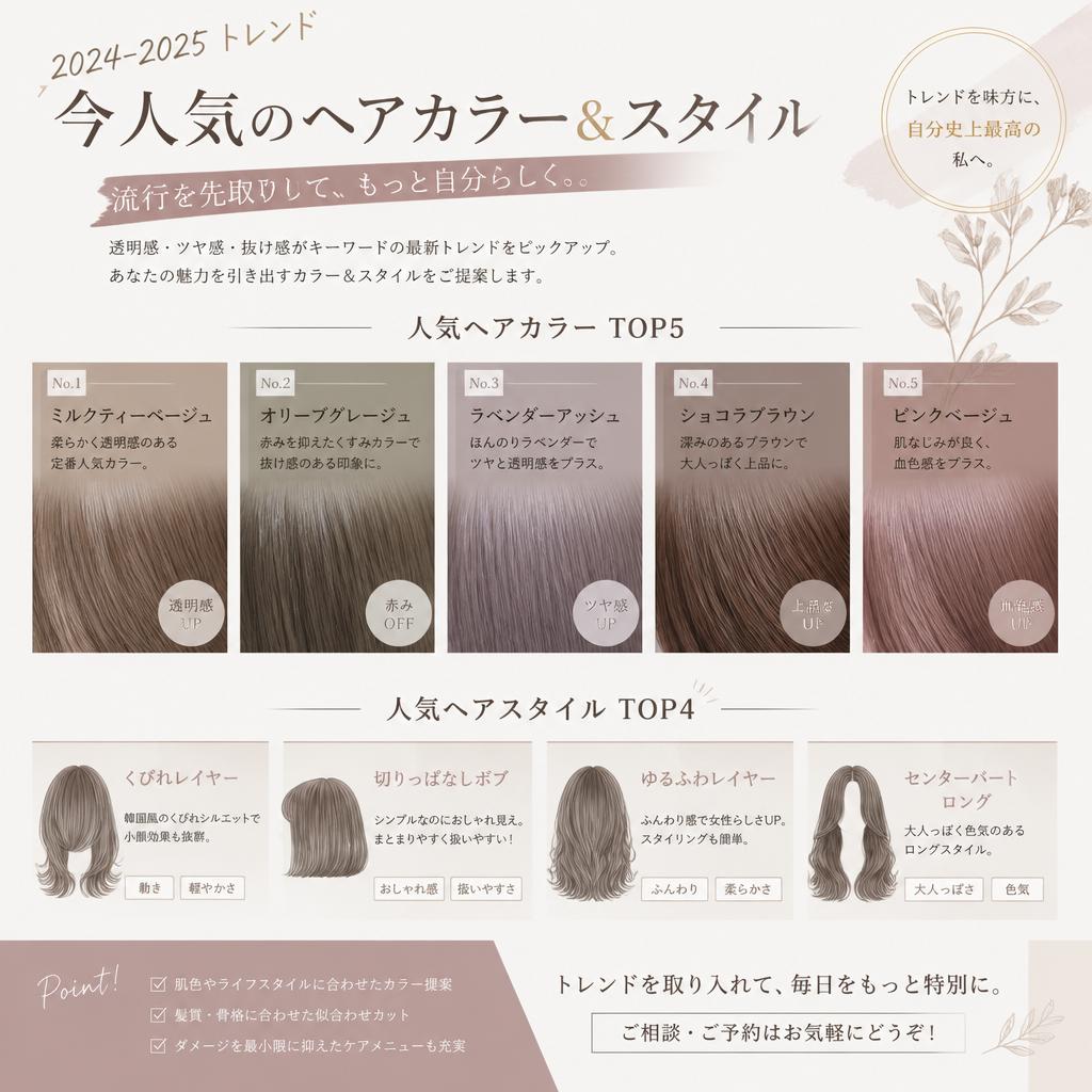 トレンドヘアカラーの魅力