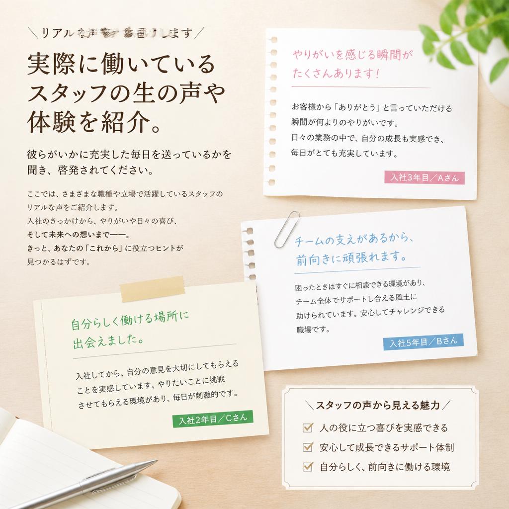 スタッフの声
