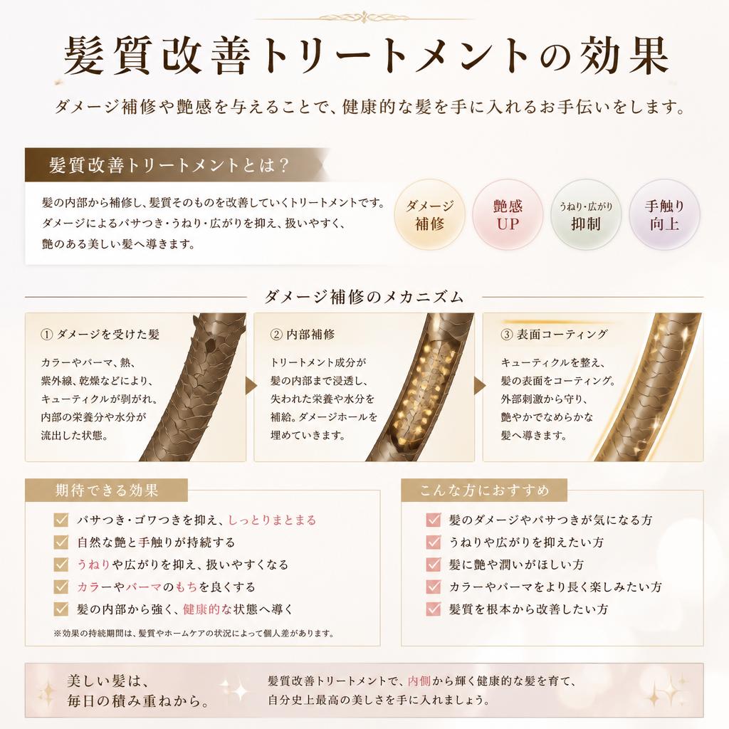 2. 髪質改善トリートメントの魅力