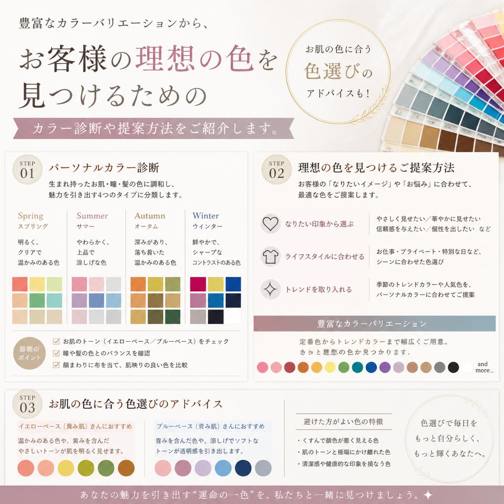 4. おしゃれなカラーバリエーション