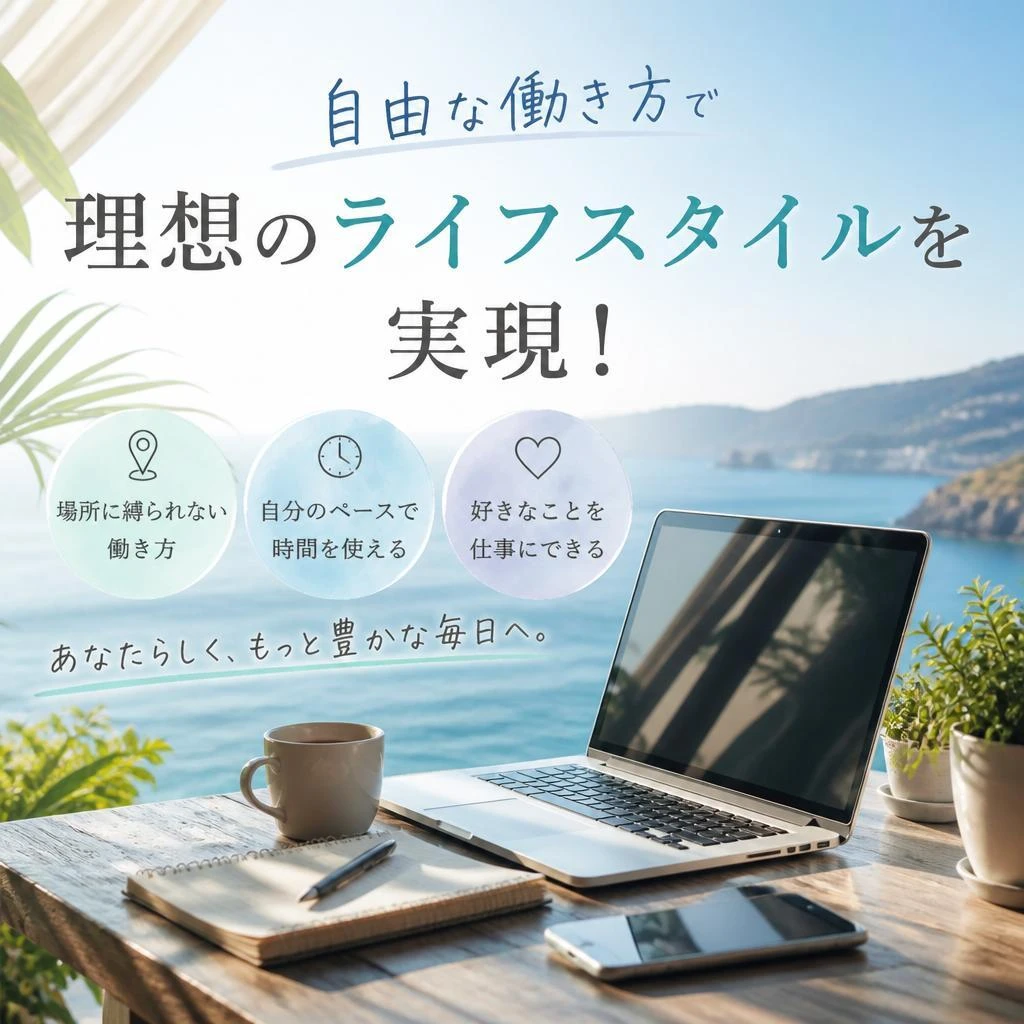 自由な働き方で理想のライフスタイルを実現！