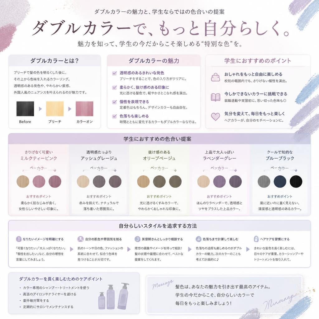 ダブルカラーで自分らしさを表現