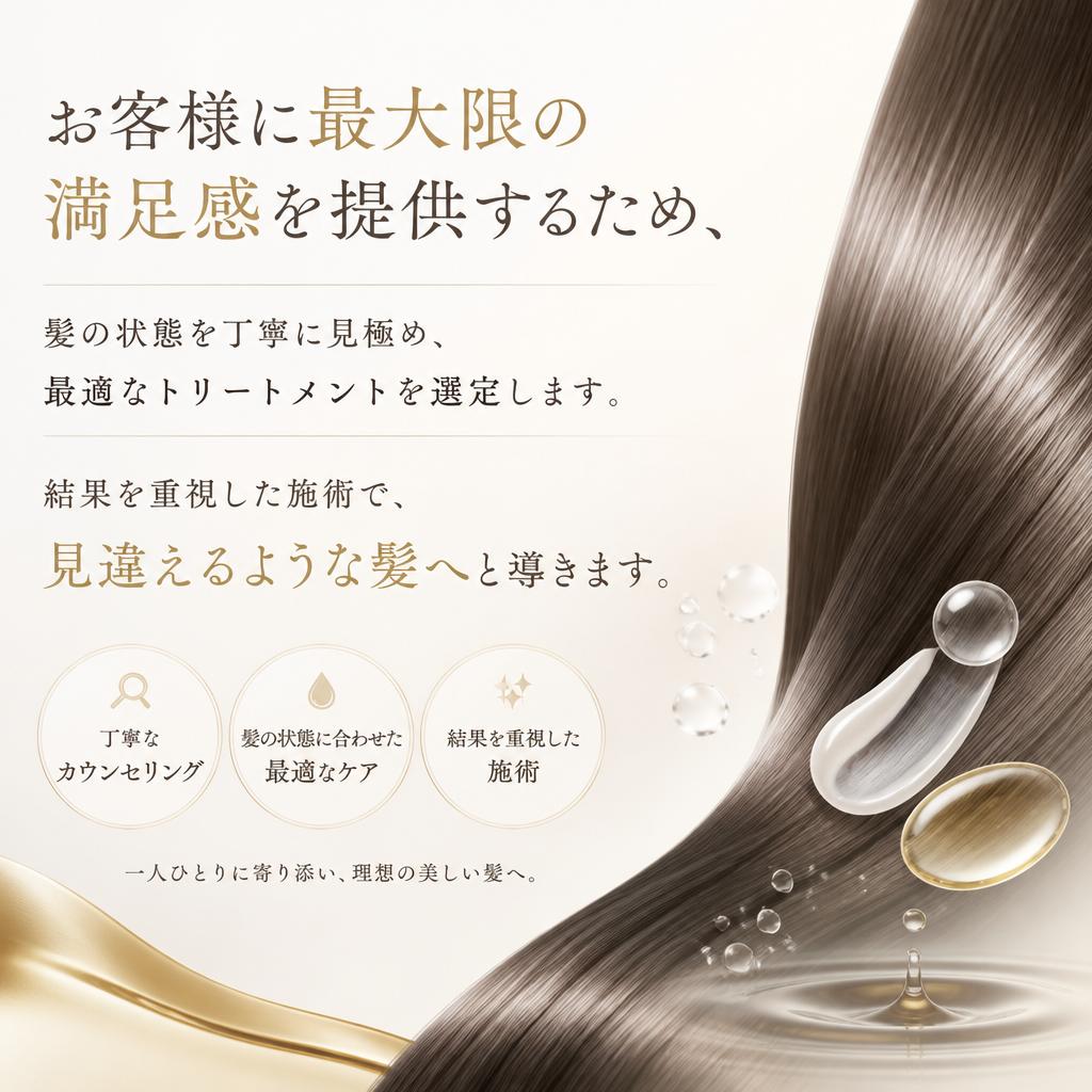 結果重視の施術方針