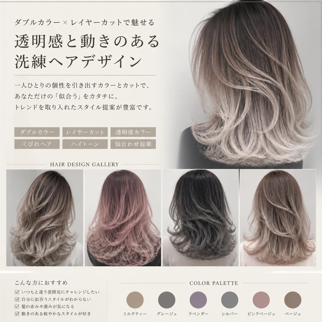 4. 美しいヘアデザインの追求
