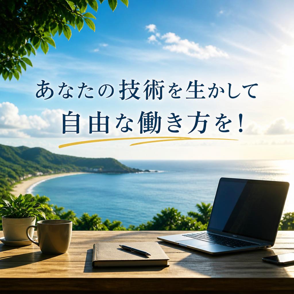 あなたの技術を生かして自由な働き方を！