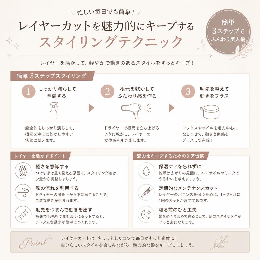時短スタイリングのコツ