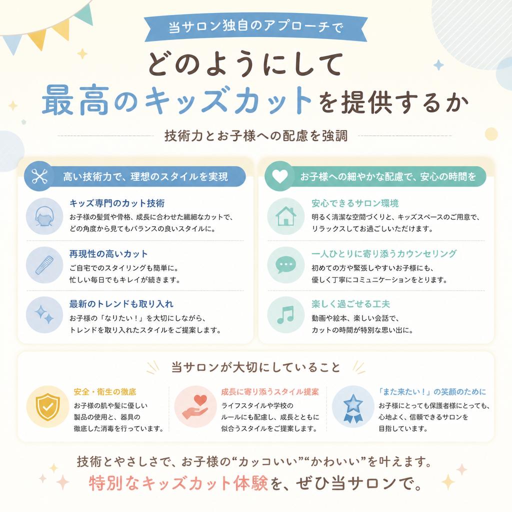 5. お洒落なキッズカットを実現するために