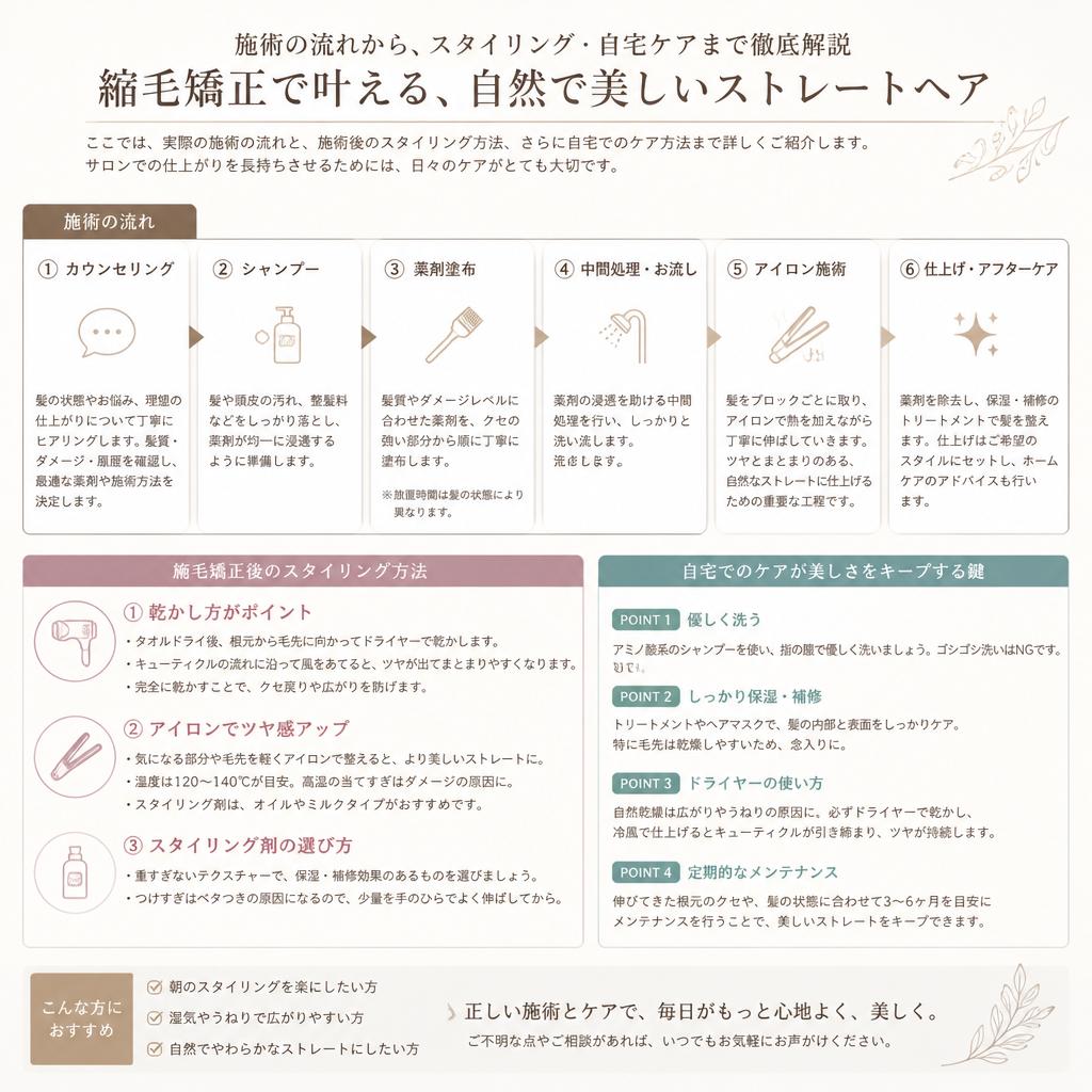 施術の流れとスタイリングのコツ